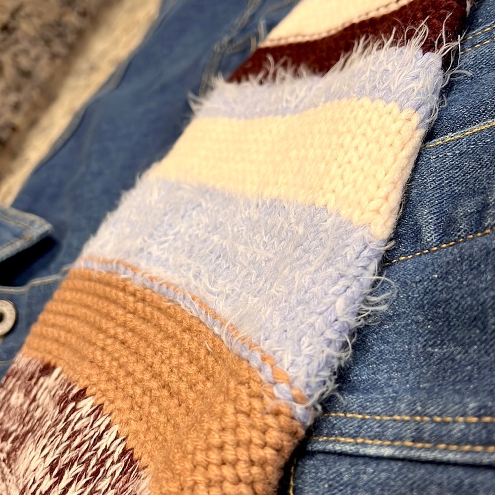 Umgee DenimSweater Sleeve Jacket - Picture 6 of 9